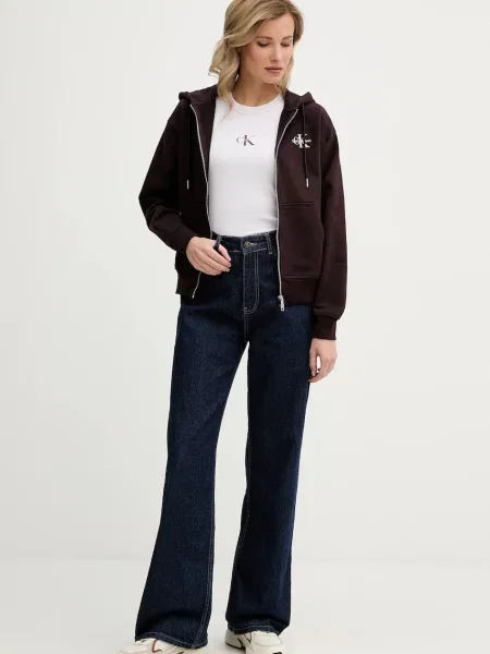 Calvin Klein Jeans bluză maro