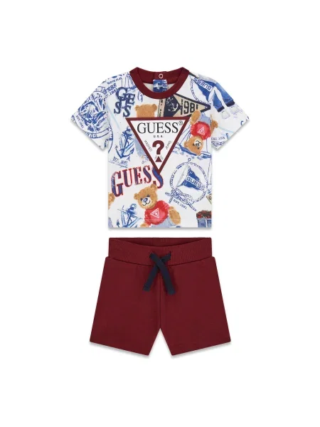 Guess Póló és rövidnadrág Regular Fit kék