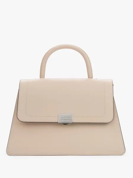 Кожаная сумка Cromia бежевая