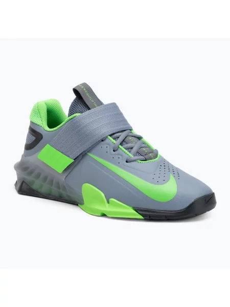 Кросівки для важкої атлетики Nike Savaleos ashen slate/green strike/anthracite зелені
