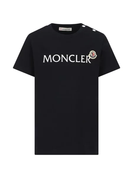 Koszulka dziecięca Moncler Enfant niebieska