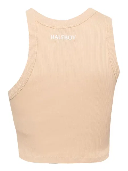 Siuvinėtas palaidinė be rankovių Halfboy ruda