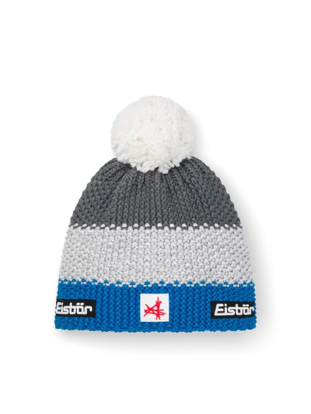 Czapka Eisbar Star Pompon MÜ SA kids one size niebieska