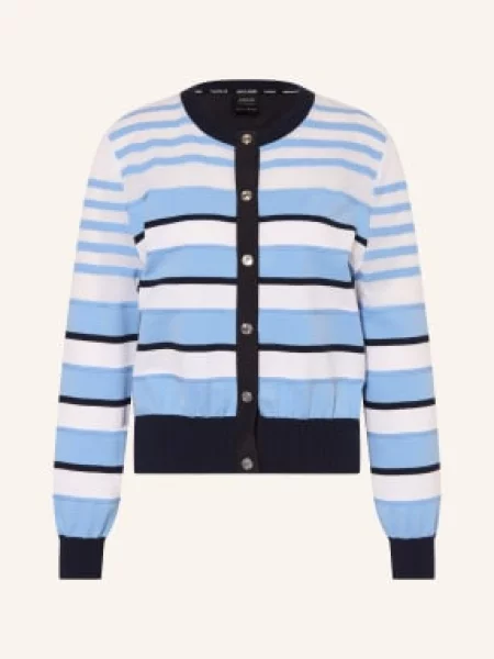 Marc Cain Kardigan Z Mieszanki Materiałów blau niebieski