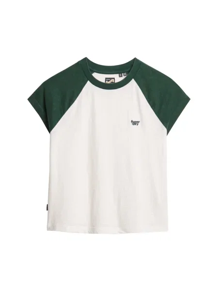 Superdry Tricou Essential bleumarin alb