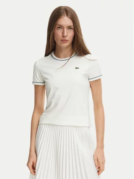 Lacoste T-Shirt Κρεμ