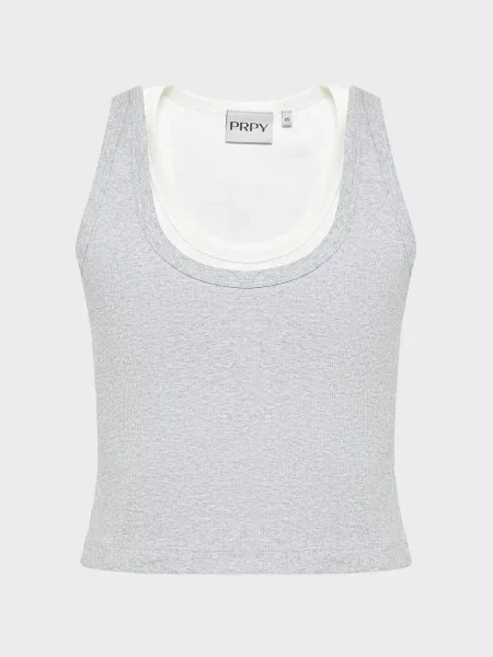 Майка PRPY бавовна/віскоза сірий