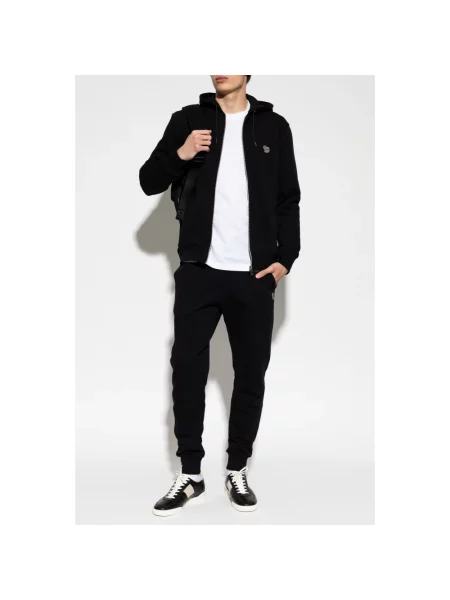Spodnie Ps By Paul Smith w zebrę do biegania czarne