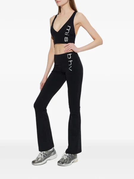 Pantaloni Misbhv cu imagine negru