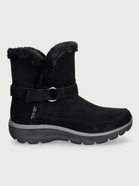 Skechers EASY GOING-DREAMERS LUXE VIBE snehule dámske semišové čierna