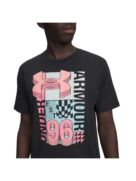 Tricou Under Armour cu autograf negru