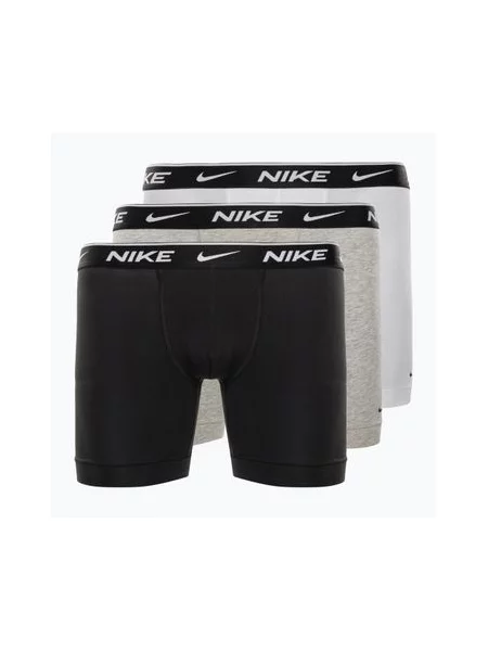 Боксери Nike Everyday Cotton Stretch Boxer Brief white/grey heather / black білі