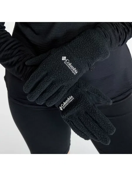 Rukavice trekkingowe damskie Columbia Helvetia II Sherpa black černé