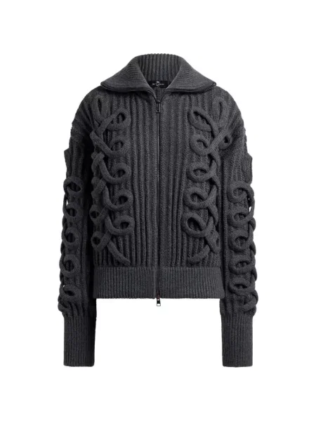 Cardigan Etro de lână gri