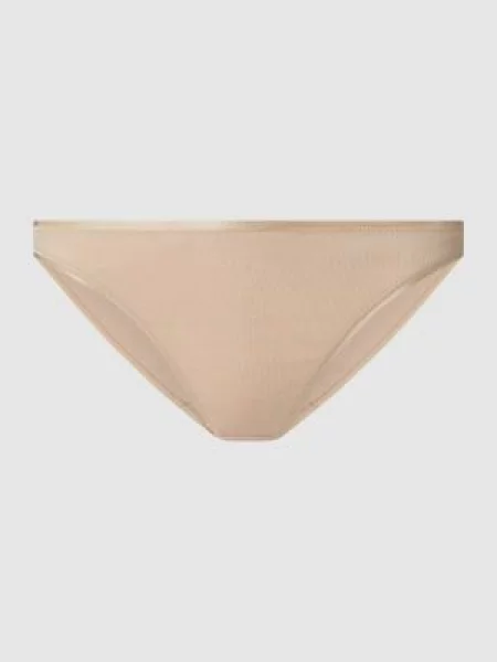 Figi z bawełny merceryzowanej model ‘Cotton Seamless’ Hanro beżowe
