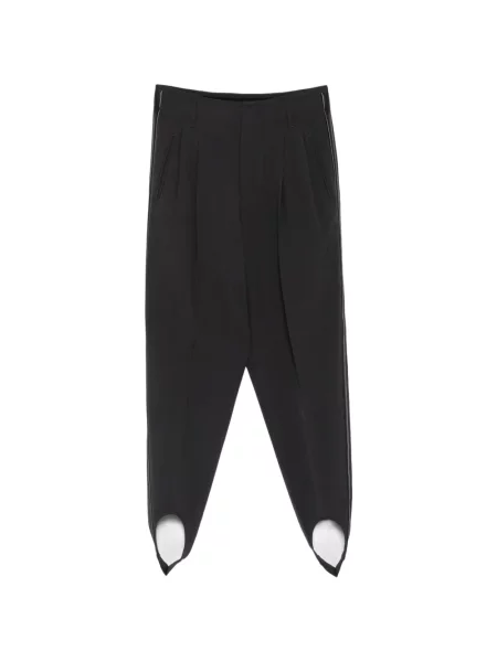 Pantaloni Darkpark din satin gri