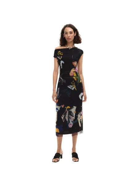 Rochie Desigual din tul negru