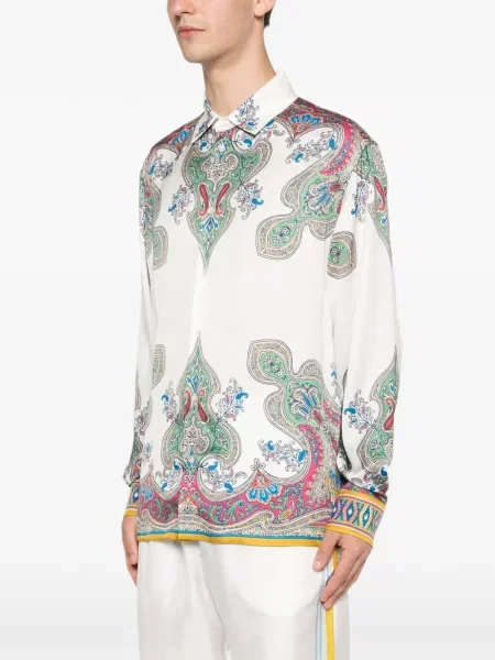 Paisley mintás ing Etro nyomtatás fehér