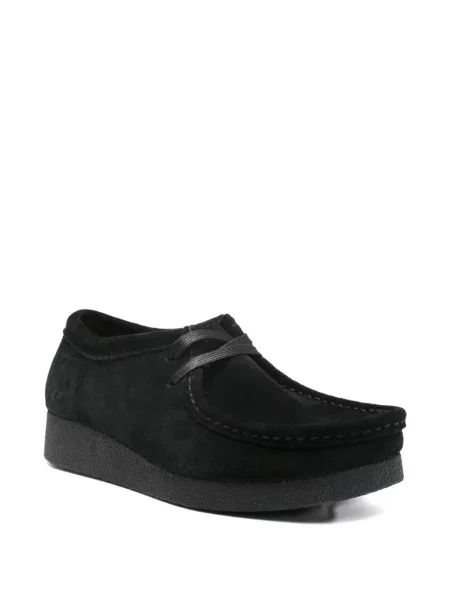 Semišové derby Clarks černé