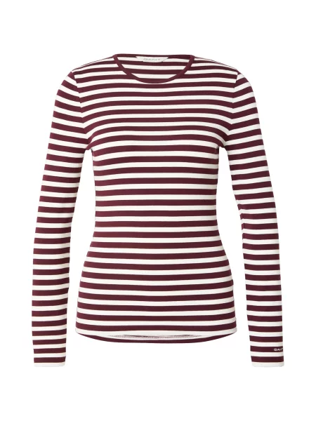 GANT Tricou roșu vin alb