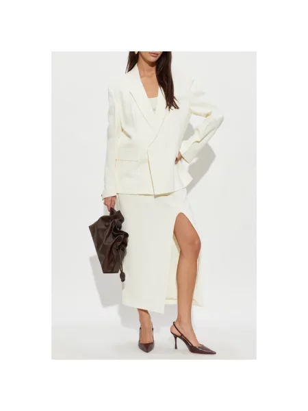 Marynarka Victoria Beckham beżowa
