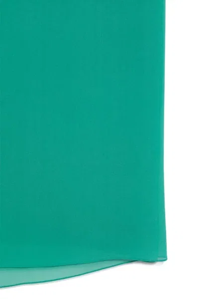 Fular Max Mara de mătase verde