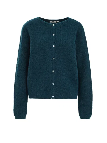 WE Fashion Pletena jopa turkizna