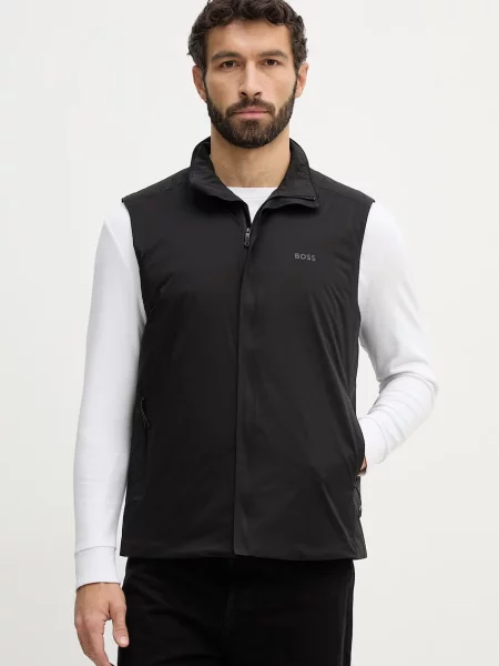 BOSS Green vestă OW_Lite-X Vest negru