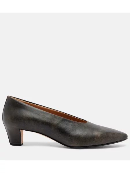 Pantofi cu toc Calvin Klein Collection din piele negru