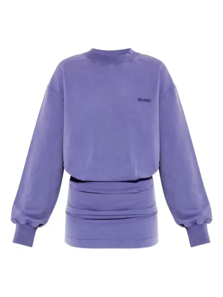 Rochie maxi The Attico lungă de costum violet