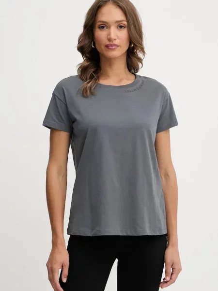 Тениска Armani Exchange дамска сиво