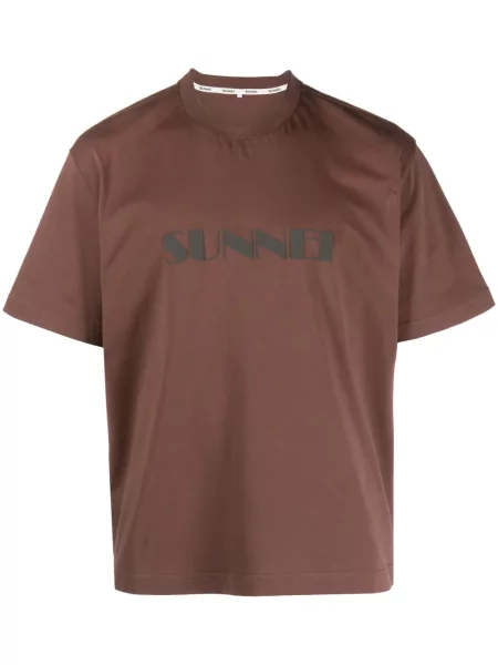 Tricou Sunnei cu imagine maro