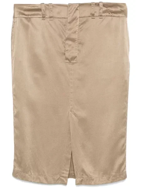 Jedwabna osłona spódnica ołówkowa Saint Laurent