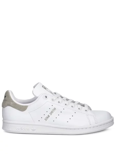Sneakerși Adidas Gazelle din piele de căprioară cu decolteu rotund alb