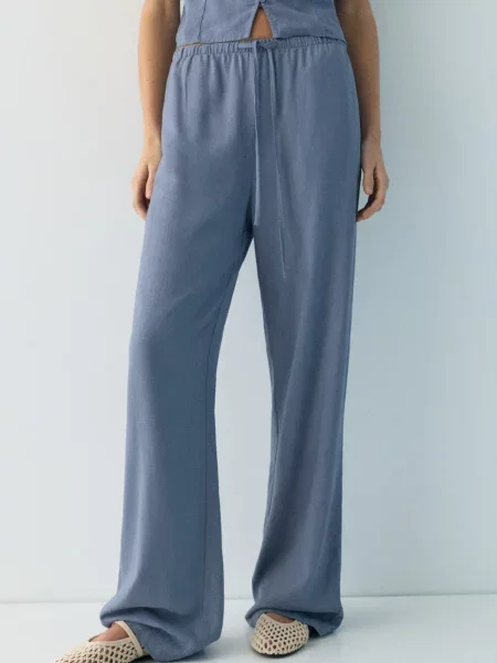 Pull&Bear Hlače PACIFIC opal