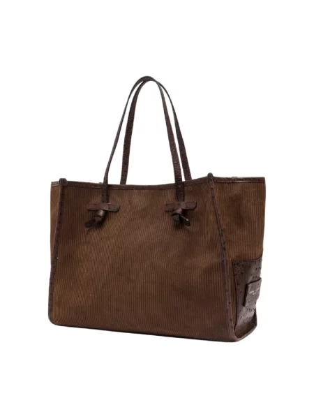Shopperka Gianni Chiarini skórzana brązowa