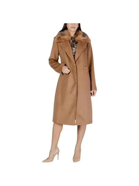 Haină de mazăre Guess de lână bej