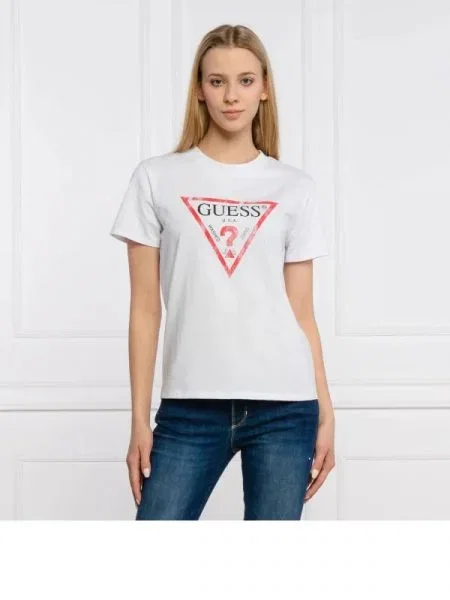 GUESS Tricou alb