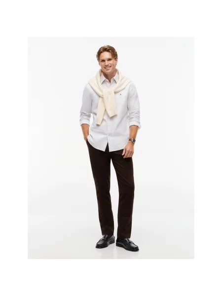 Pantaloni Tommy Hilfiger maro