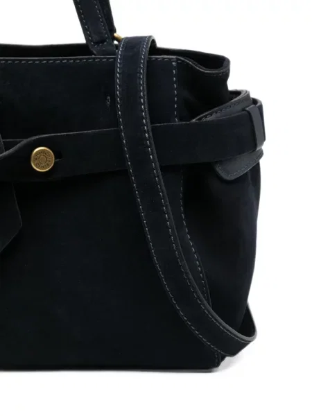 Geantă shopper Gianni Chiarini din piele de căprioară albastru