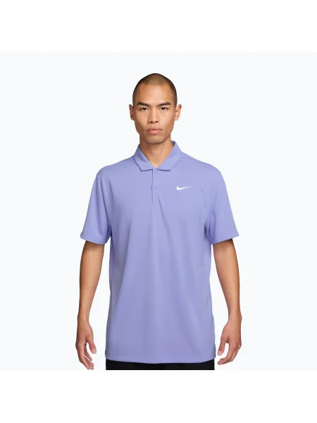 Tricou de tenis pentru bărbați Nike Court Dri-Fit Polo Solid light thistle/white alb