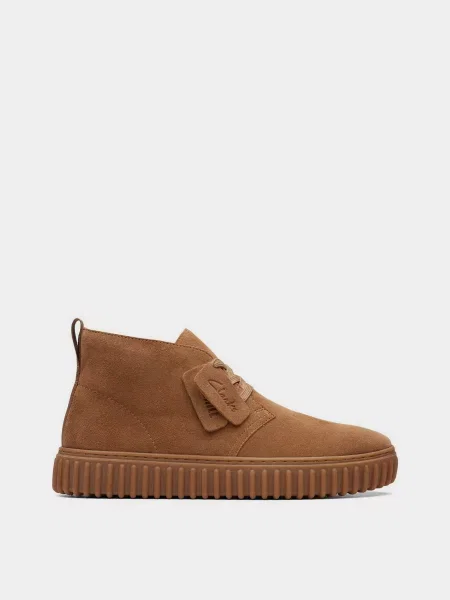 Clarks Напівчеревики Текстиль коричневий