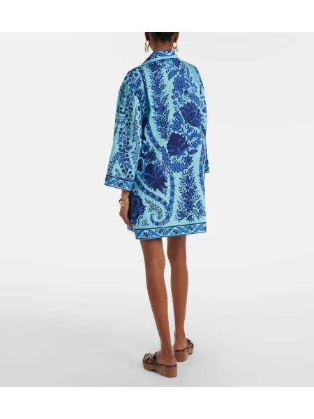 Rochie Etro cu model paisley albastru