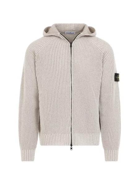Hanorac cu glugă Stone Island tricotate cu strasuri