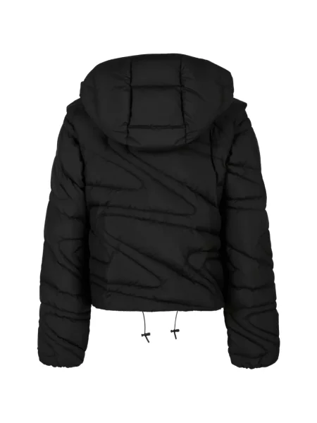 Geacă Moncler cu glugă negru