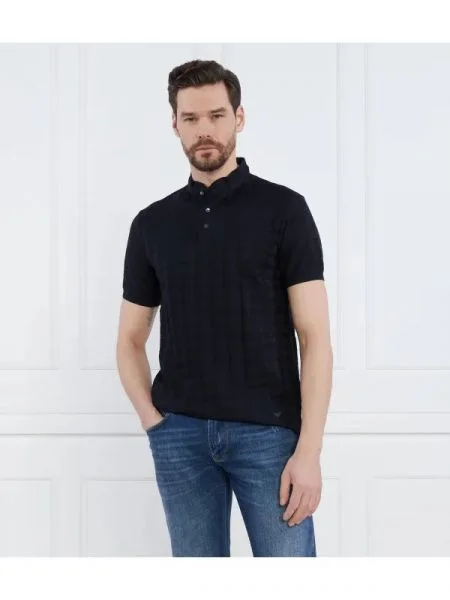 Emporio Armani Tenisz póló kék