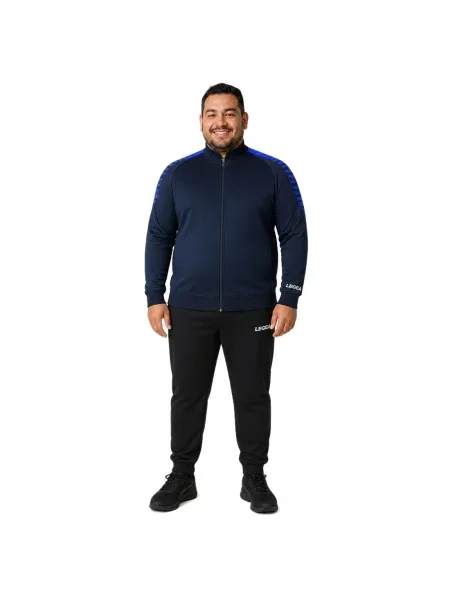 Kurtka sportowa z zamkiem ENERGY oversize niebieska