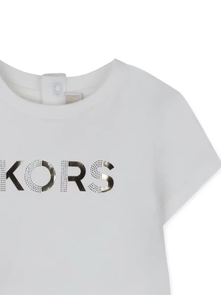 Sukienka koszulowa dziecięca Michael Kors biała