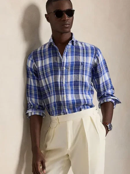 Polo Ralph Lauren cămașă din in pentru bărbați
