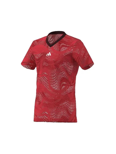 Tricou Adidas Performance plasă roșu